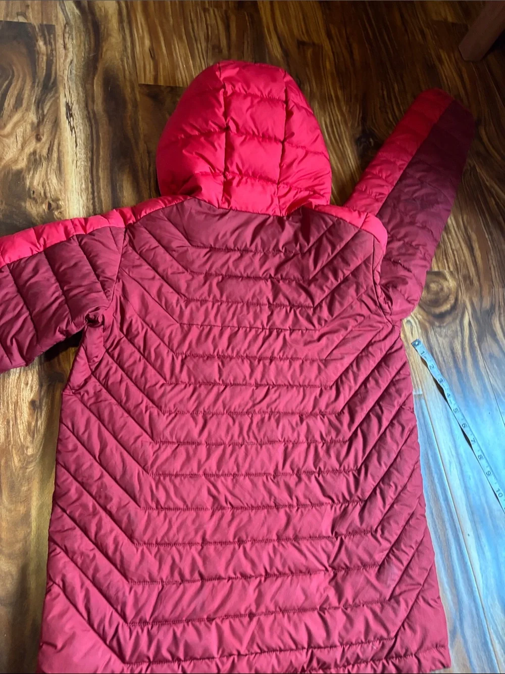 Columbia Boys Quilted Hooded Puffer Jacket - Two-Tone Red